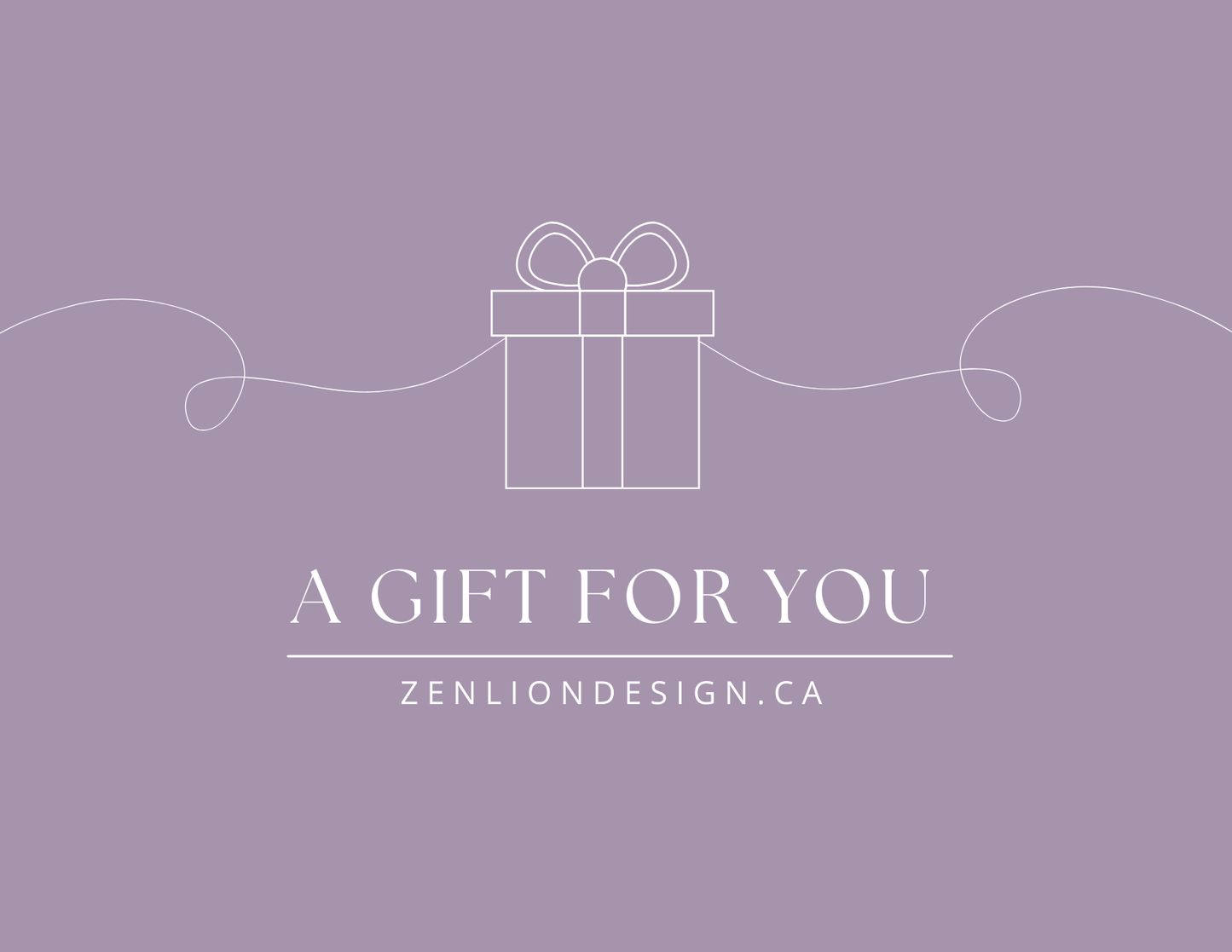 Zen Lion Design Gift Card