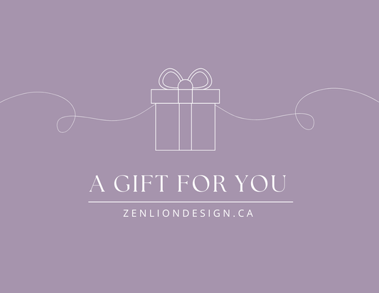 Zen Lion Design Gift Card