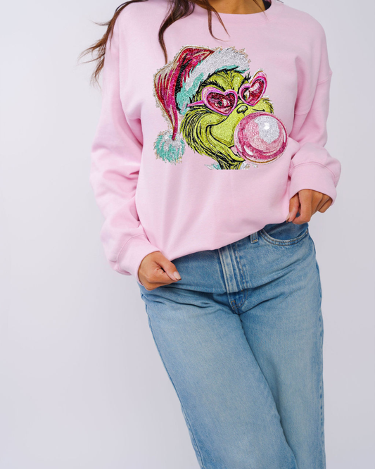 Grinch Faux Rhinestones