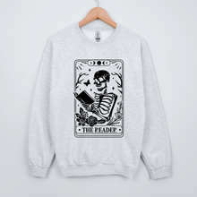 Load image into Gallery viewer, The reader tarot skeleton    | Halloween Fall 2024 Book Club
