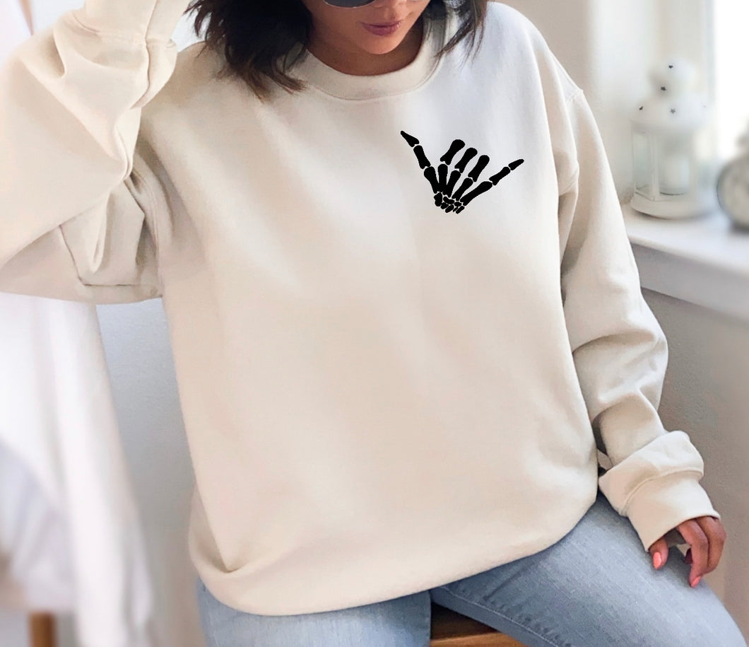 Hang loose skeleton hand  | Halloween fall collection