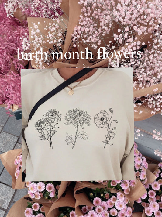 Custom birth flowers | Mother’s Day