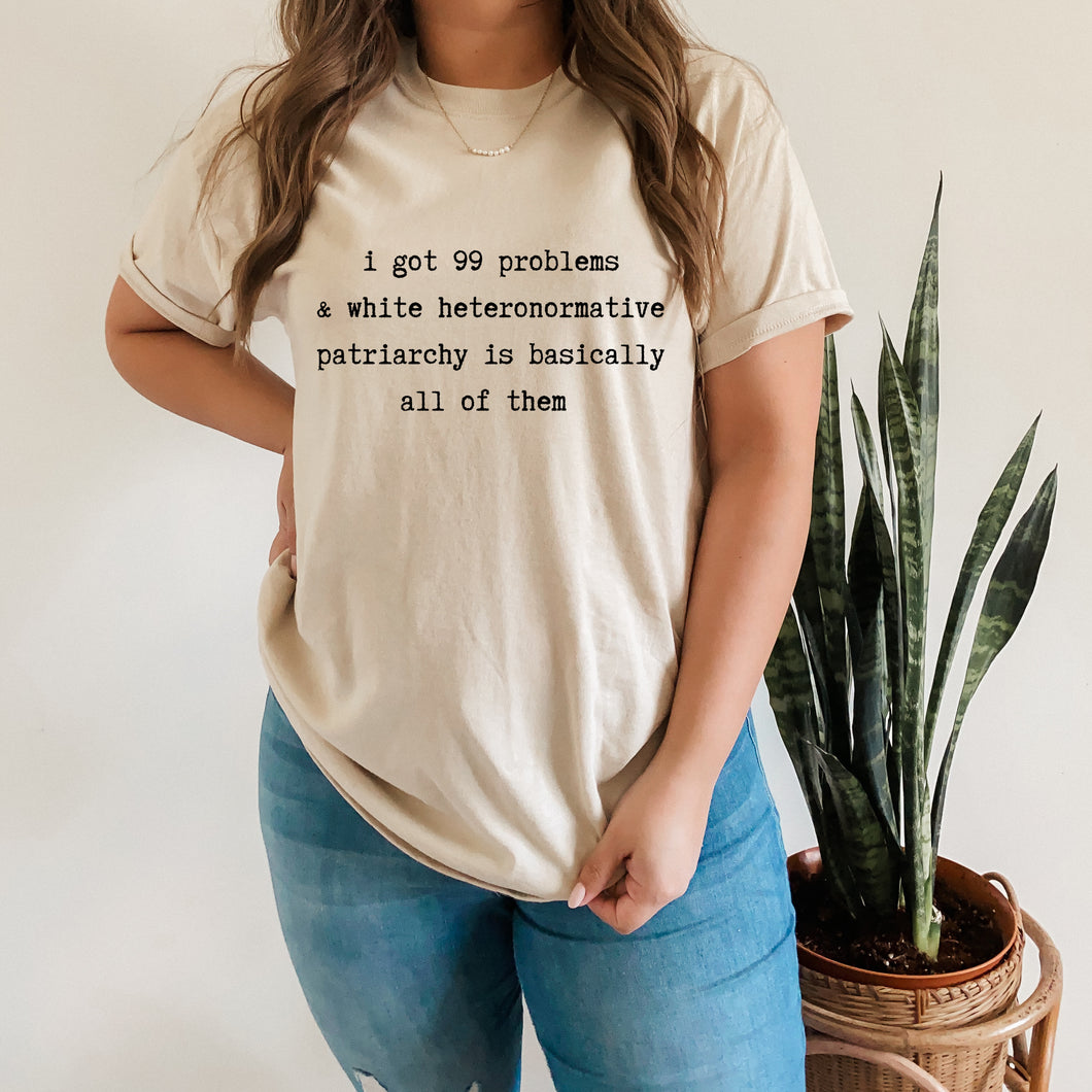 99 problems and white heteronormative patriarchy is basically all of them