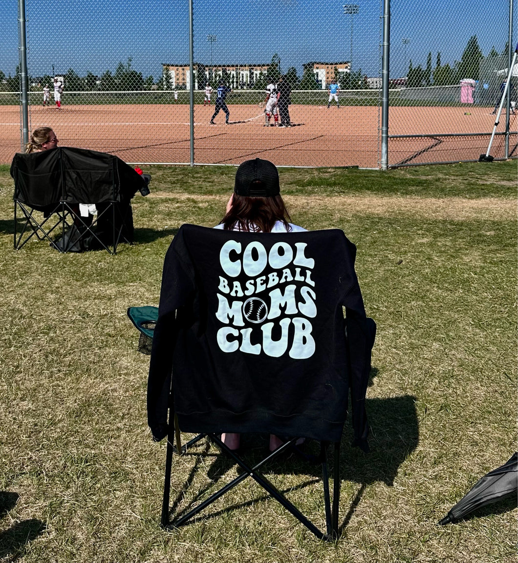 SWEMBA sox | Cool baseball moms club | black hoodie