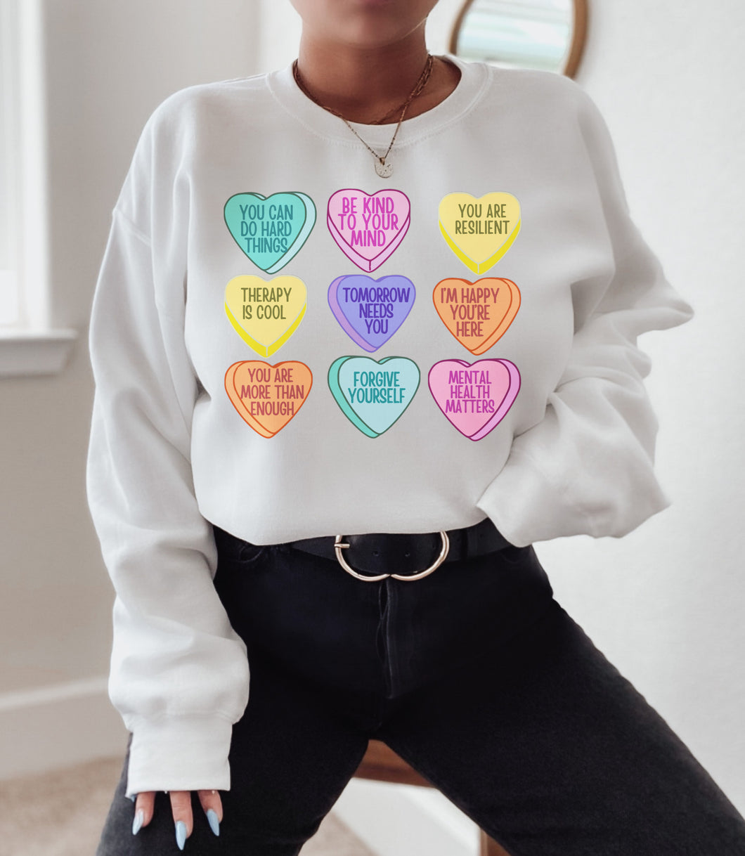 Mental Health Conversation Hearts