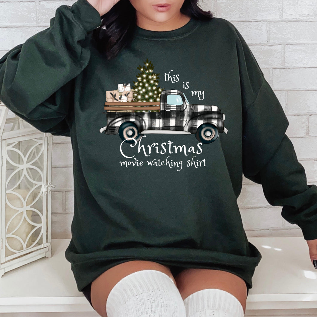 Christmas movie watching shirt